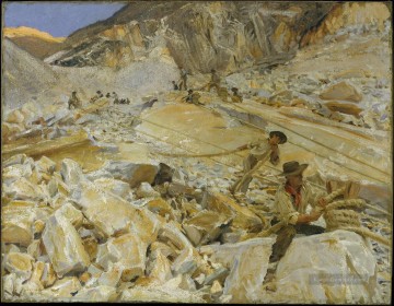 Bringt Dopwn Marmor aus den Steinbrüchen in Carrara John Singer Sargent Ölgemälde